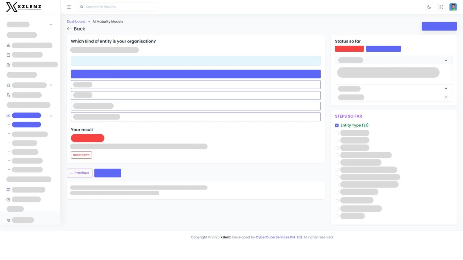 Xzlenz UI 1 - Evidence Upload